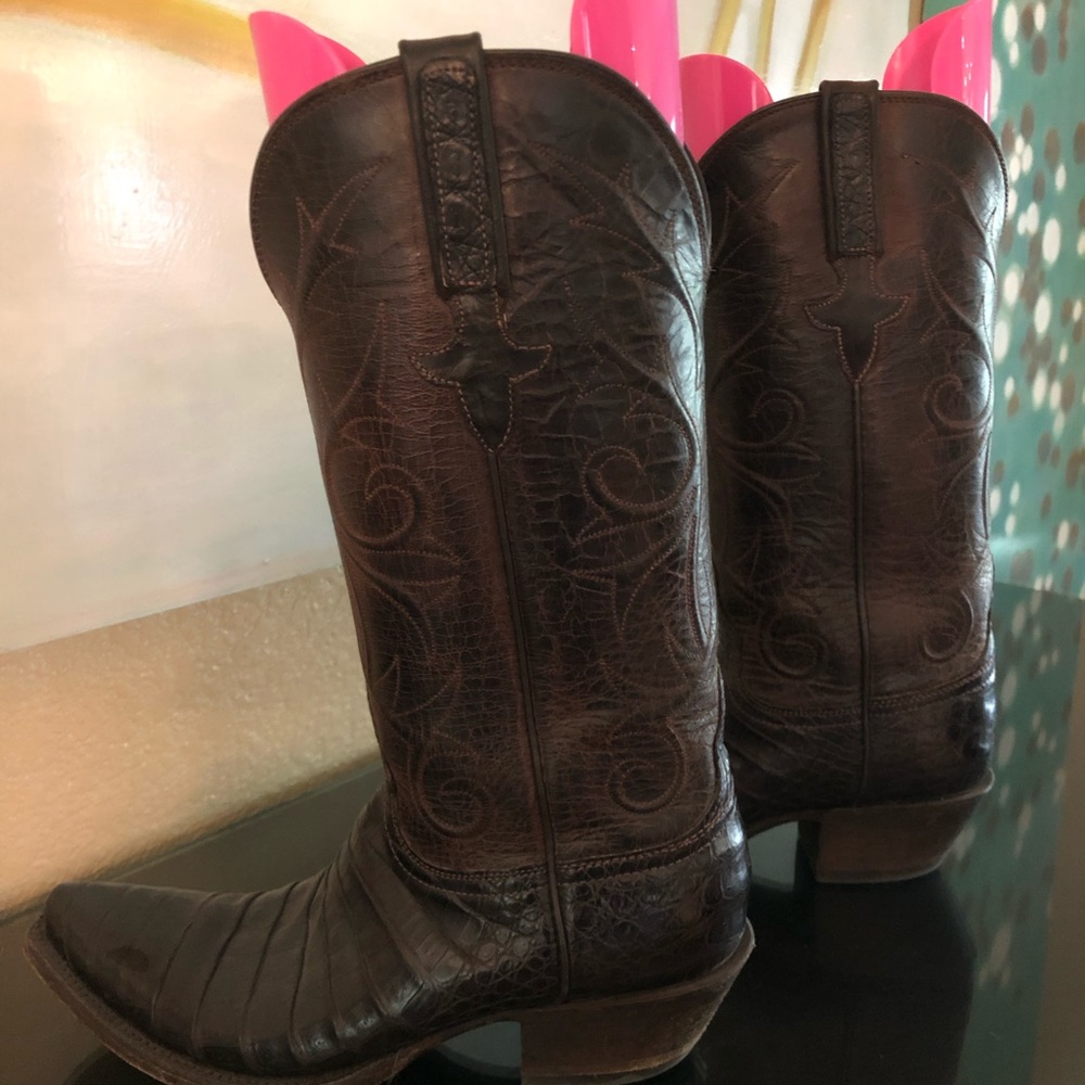Lucchese Brown Leather Boots